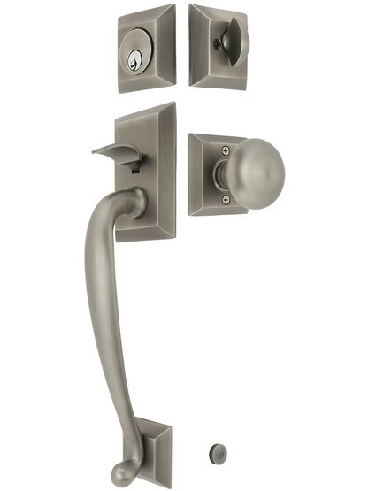 Franklin Tubular Entry Handleset with Choice of Interior Knob